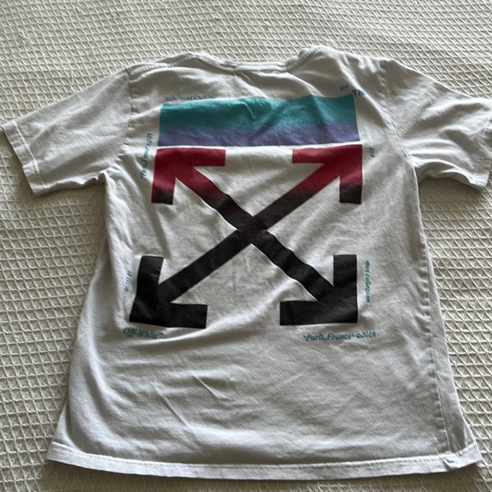 Off-White “Paris, France” 2019 white T-shirt